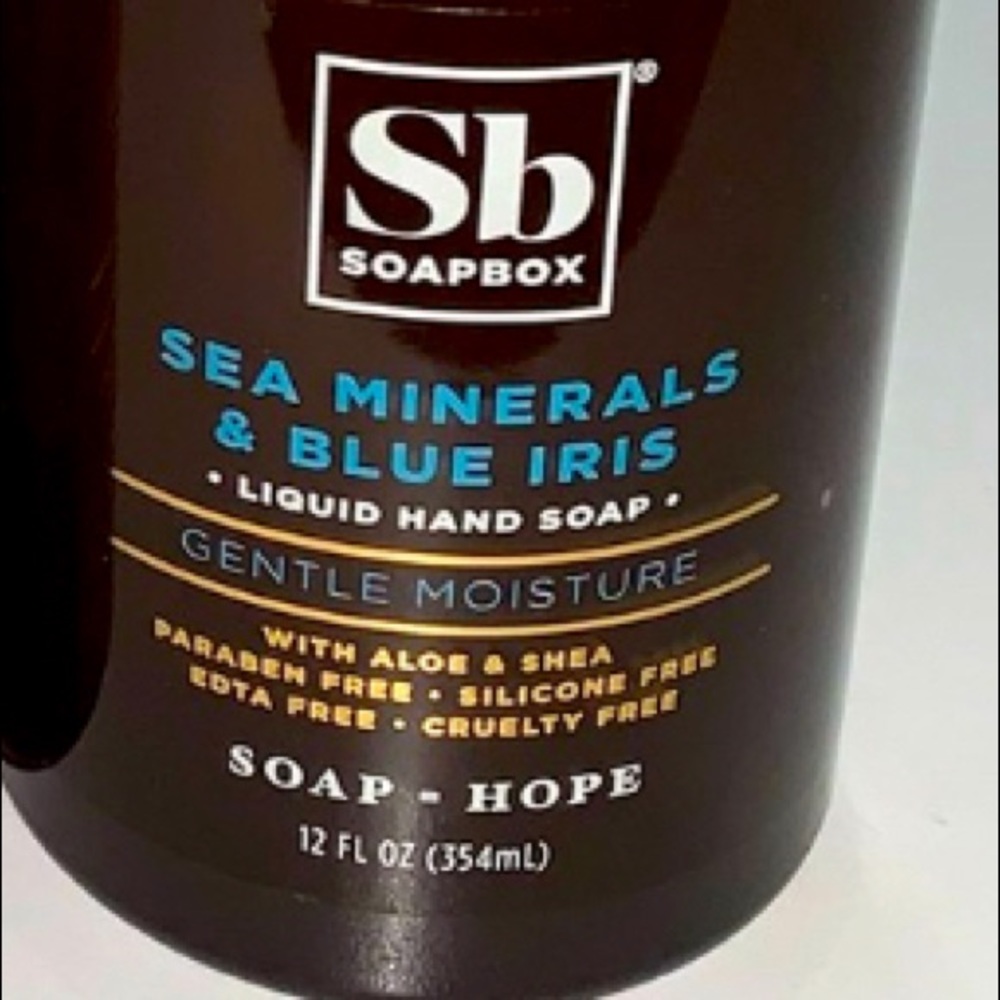 Soap Box (qty.1) *new Sea Minerals w/ Blue Iris Hand Soap - 12 oz Pump Bottle. - Picture 2 of 3